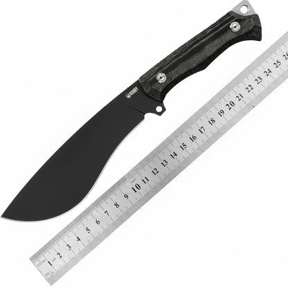Cuchillo Kubey KU241 Machete, hoja fija mango G10, hoja estilo Kurki.