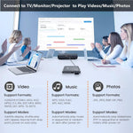 Reproductor multimedia digital 4K HD By Differ