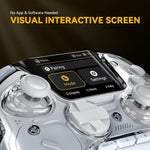 Control Gamer Inalámbrico ManbaOne Con Pantalla RGB Hall Effect 1800