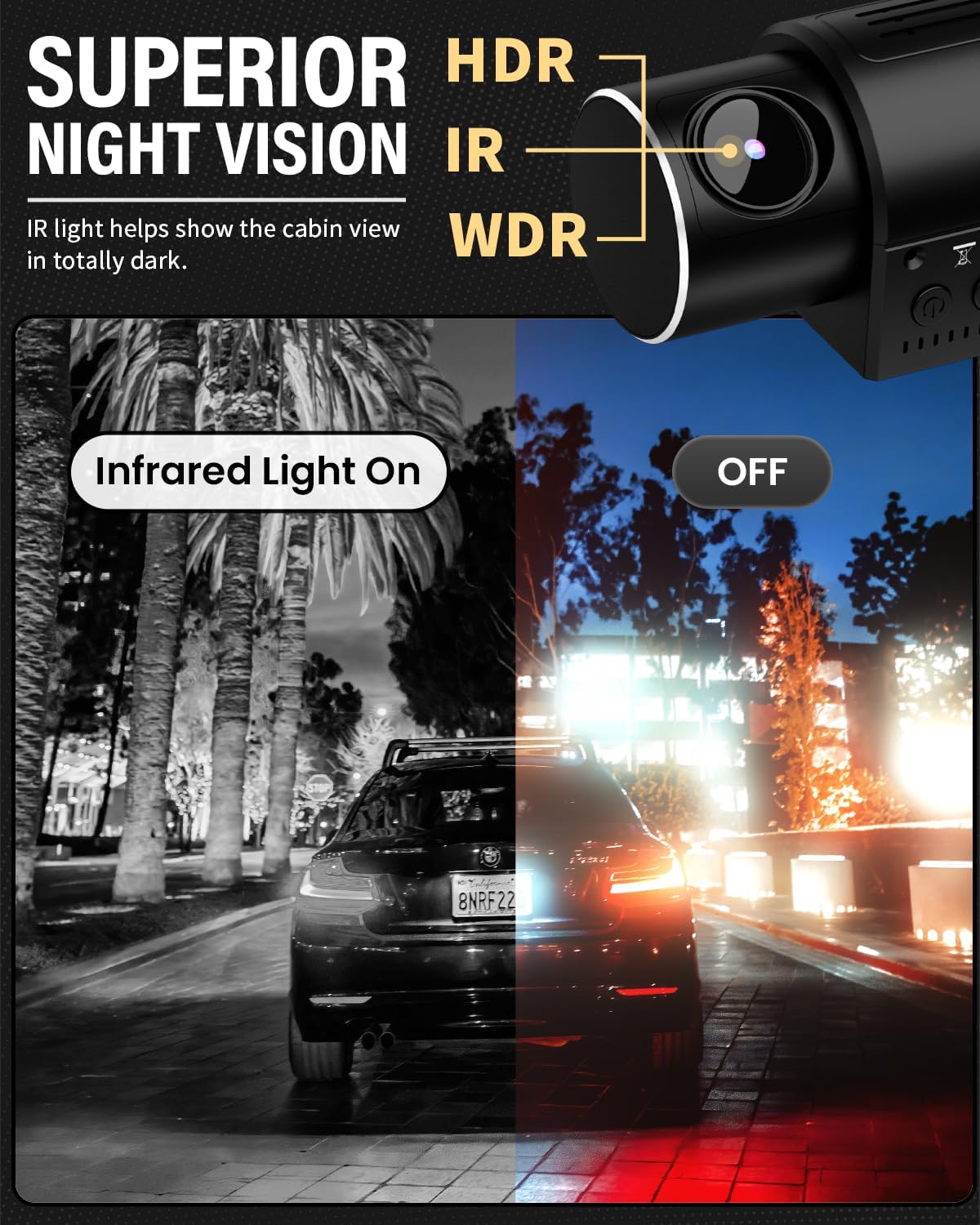 Cámara de salpicadero Delantera y Trasera.