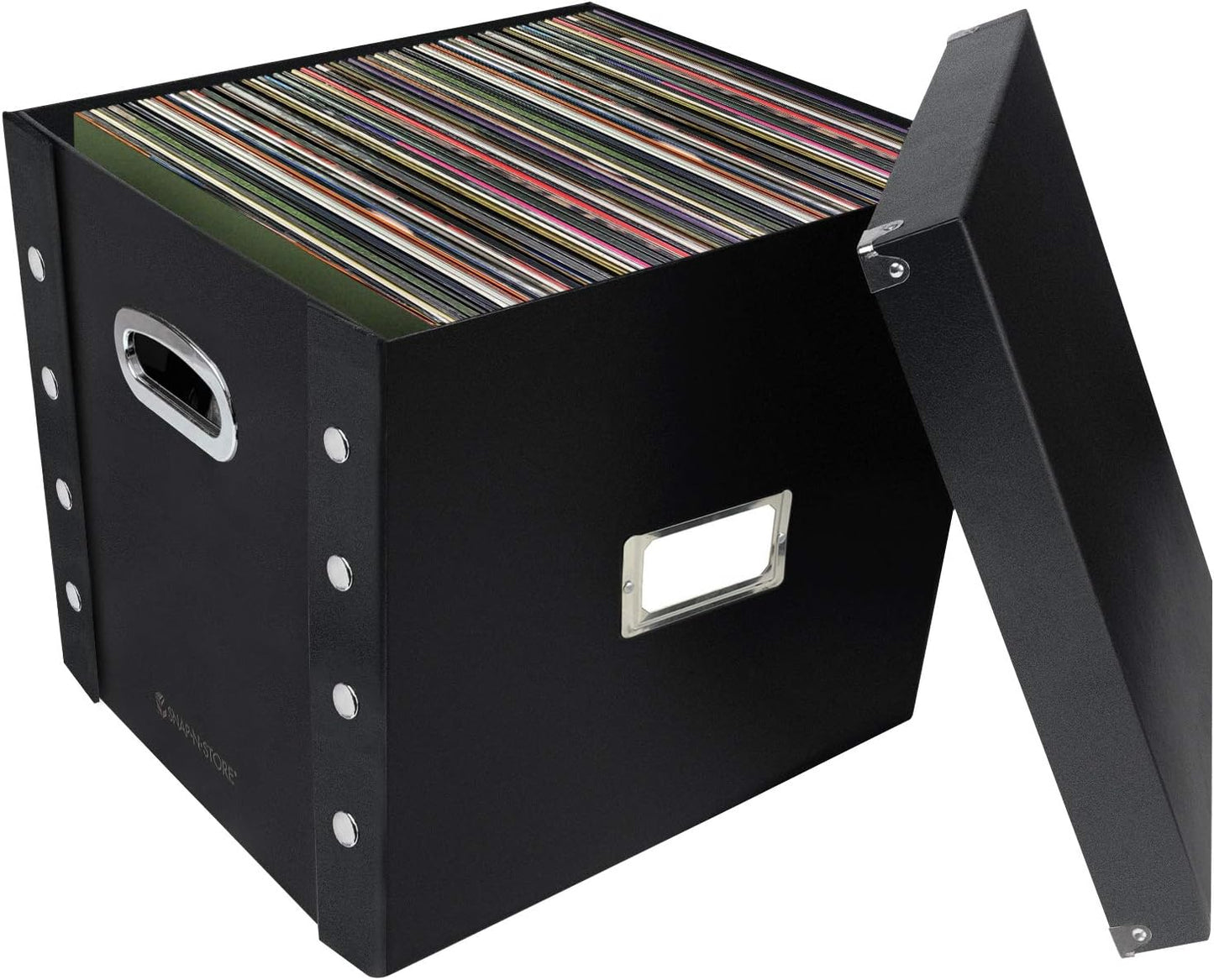 2 Cajas almacenamiento discos de vinilo 12"