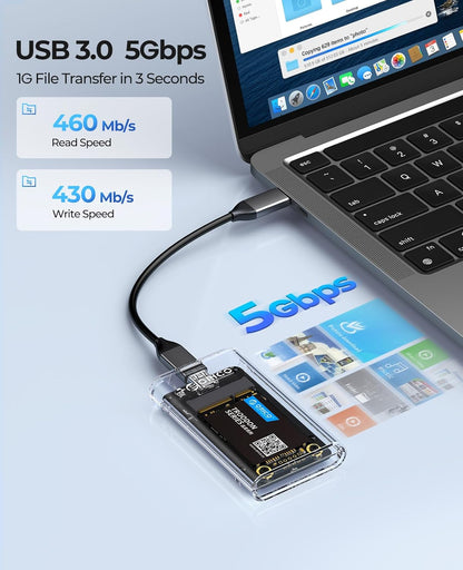 ORICO - Carcasa SSD USB 3.0 mSATA de 5 Gbit/s.