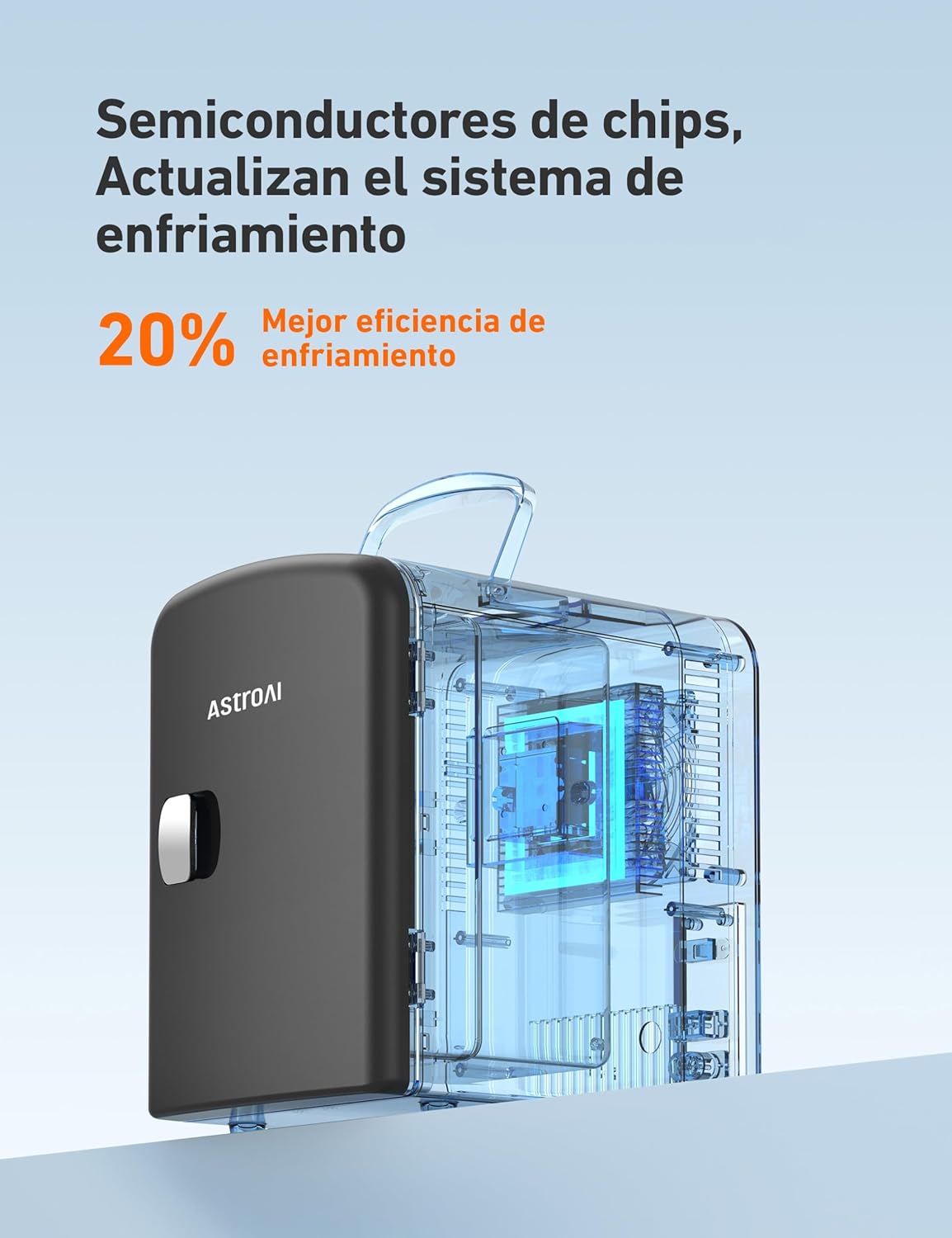 Mini Refrigerador Portátil, Electrica para el Skincare 4L. Astro AI