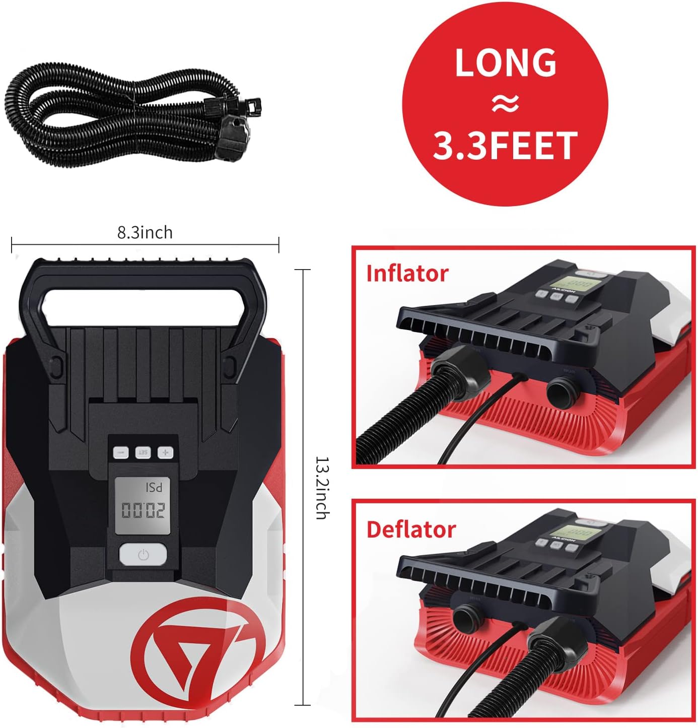 Bomba eléctrica de aire SUP para inflador y desinflador AILCION