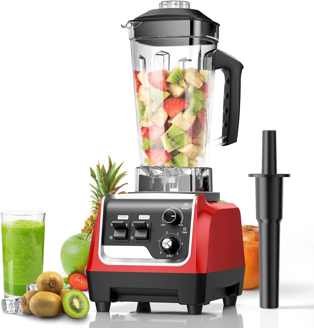 Licuadora Profesional 1800W 70Oz Sin BPA HS-206D ROJA