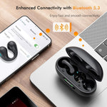 Auriculares de conducción ósea de oído abierto,Bluetooth 5.3, ligeros.(USADOS)
