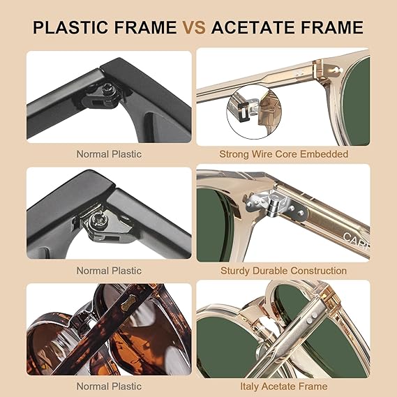 CARFIA Lentes de Sol para Hombre Polarizados UV400