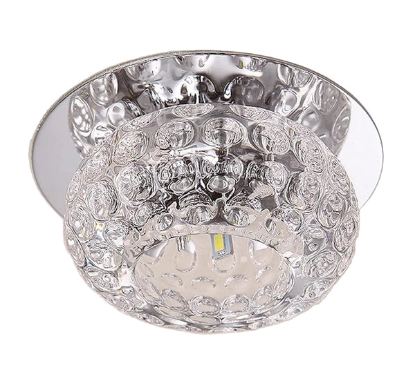 Lámparas de techo, de cristal, blanco frio, empotrables, 2 pack.