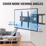 Soporte de pared, televisores de 32 a 65", Mounting Dream, brazo dual.