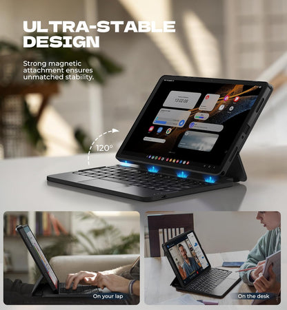 Funda Dexnor con Teclado para Galaxy Tab A9+ Plus (USADO)