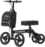 Andador de rodilla orientable Elenker, ruedas de PVC, Scooter