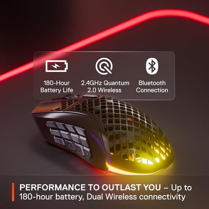 Mouse para Juegos SteelSeries Aerox 9, Wireless RGB, Sensor de Aire