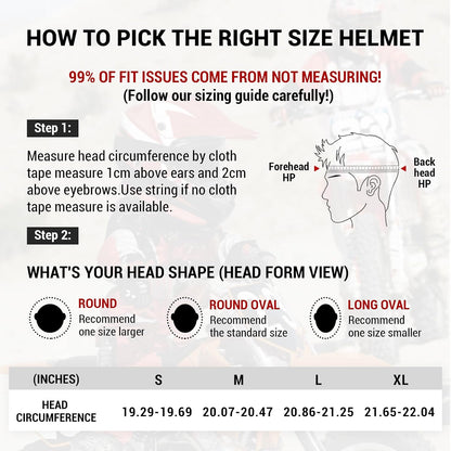 Casco de motocross para niños Roozo FF601-2 Talla M, Azul (USADO)