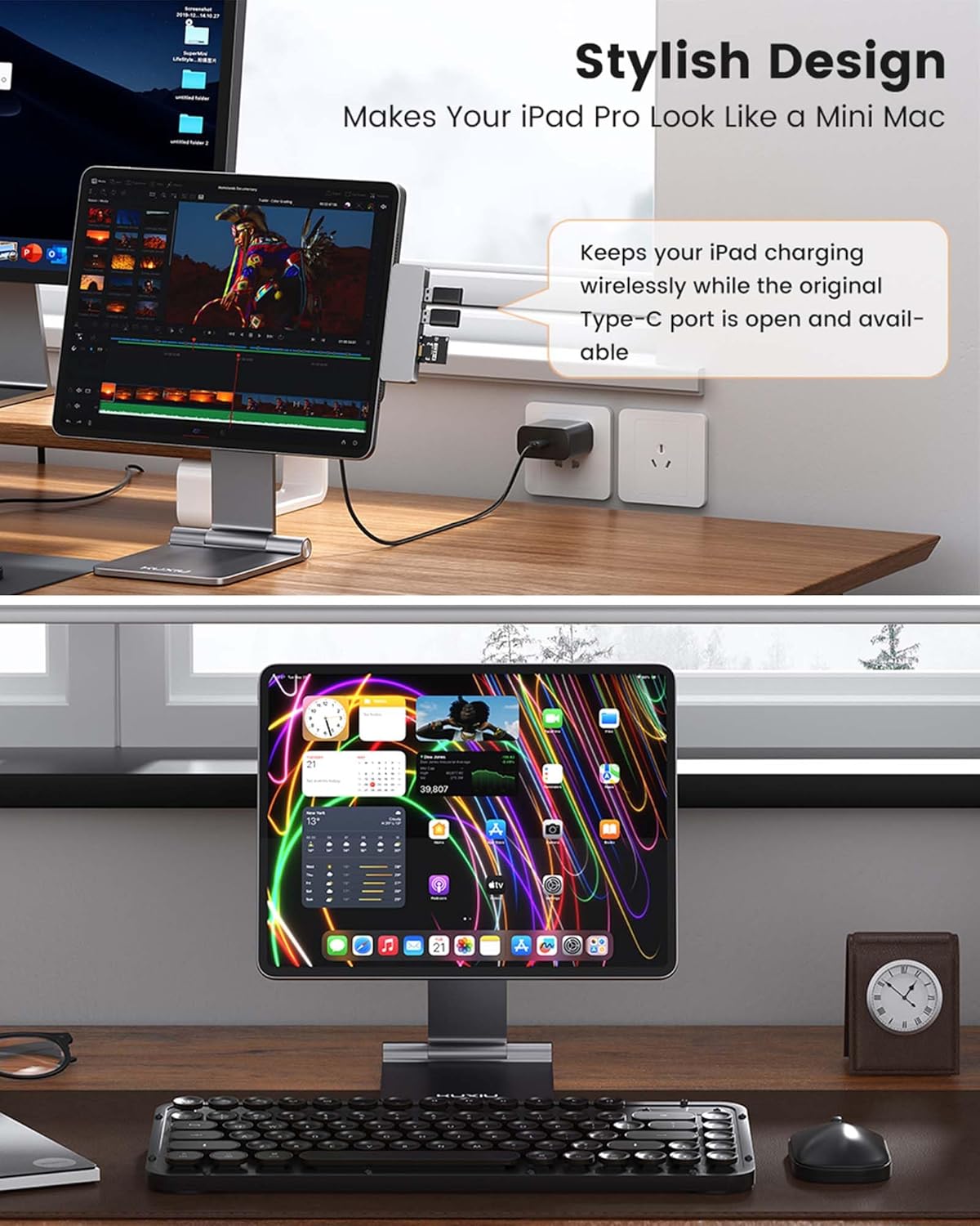 Soporte de carga magnético inalámbrico para iPad Pro/Air 11 M2.