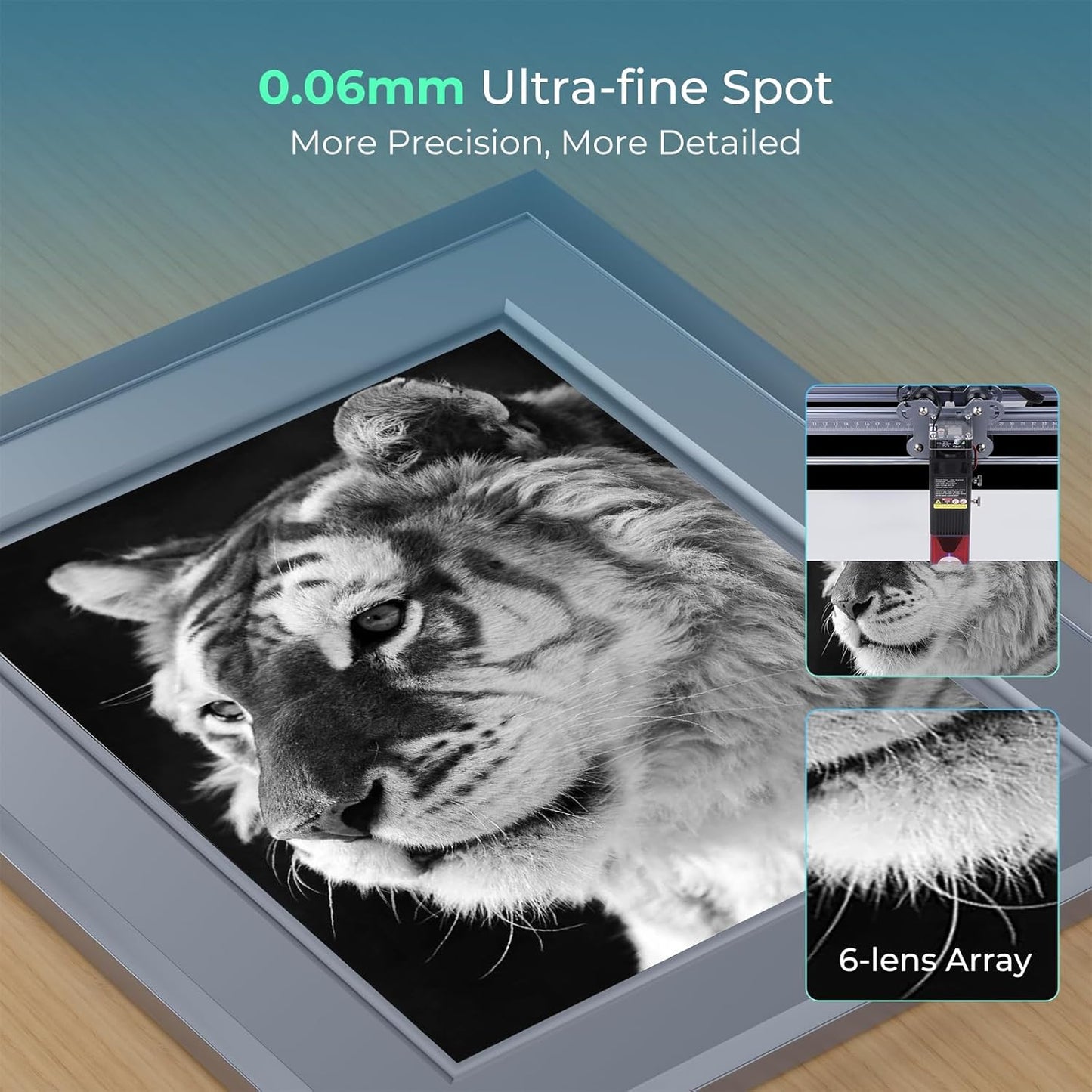 Creality Falcon, Máquina grabadora láser, 10 W, para madera y metal.