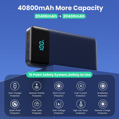 Cargador portátil 40800 mAh 3 cables integrados (USADO)
