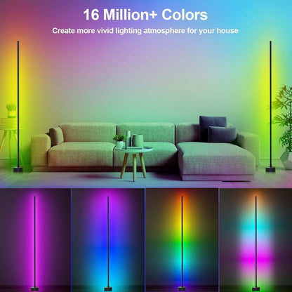 Lámpara de piso, Led Rgb Inteligente, Control Remoto, Miortior.