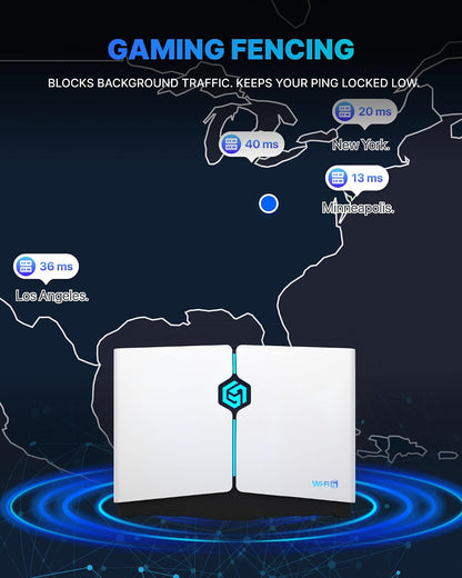 Router WiFi 6 Hyperev Gaming 2402Mbps DB CAJA ABIERTA
