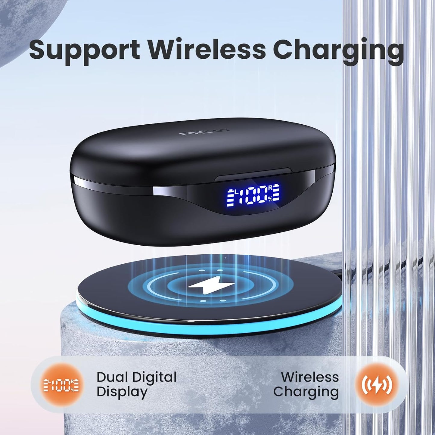 Auriculares Inalámbrico Bluetooth 90Hrs Batería Foycoy (USADO)