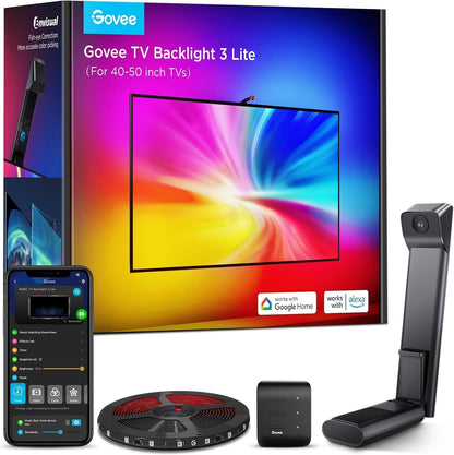 Luces de Retroiluminación para TV Govee 3 Lite, 40-50" Control voz y App