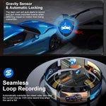 Dashcam, grabación en Bucle, Sensor G, WiFi 2K, Tarjeta SD 64GB.