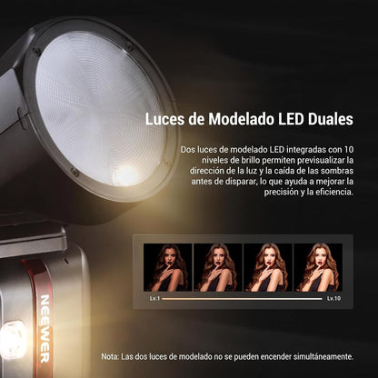 Flash TTL Neewer Z2Pro-C Cabeza Redonda Canon HSS 76W SIN BASE