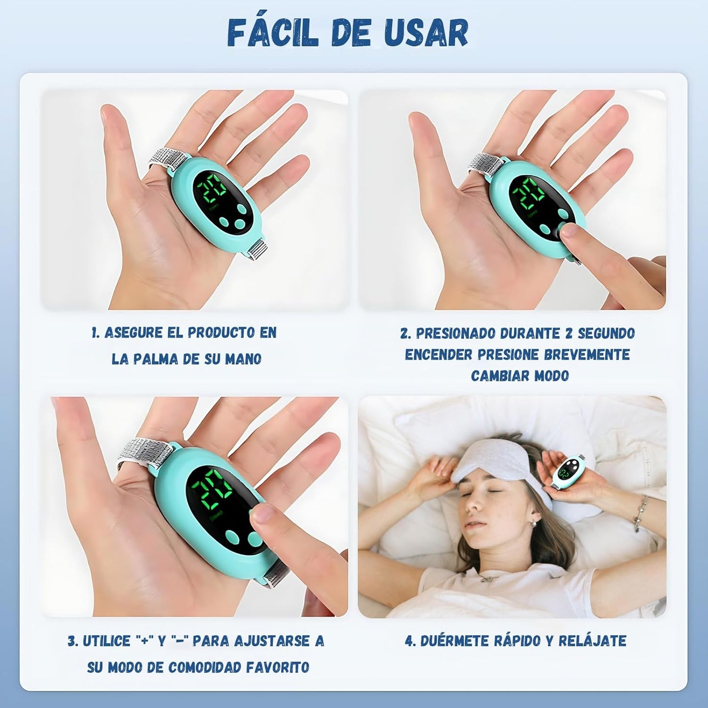 Dispositivo contra la ansiedad, ayuda natural para dormir. (USADO)