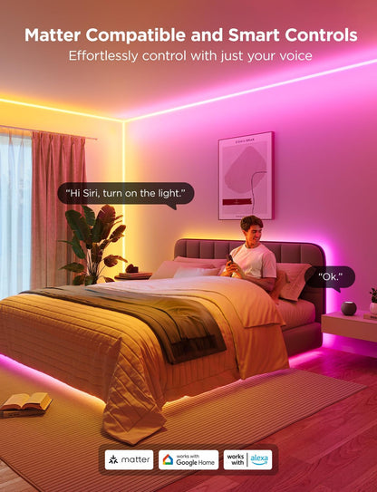 Tira de luz LED, Cuerda Govee de Neón, Compatible Alexa, 5m (DETALLE)