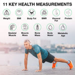 KoreHealth Báscula digital inteligente IMC, grasa corporal, masa muscular y peso .