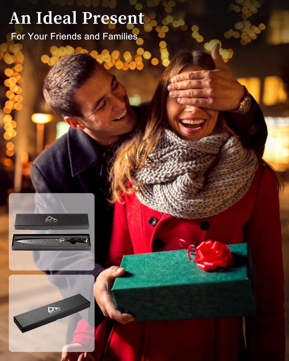 Cuchillo De Chef Dt·live, 8 , P/cocina, Acero Inoxidable.(USADO)