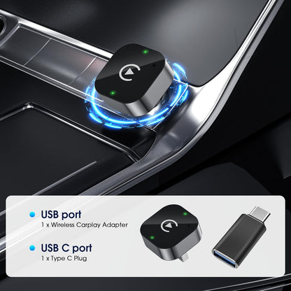 Adaptador inalámbrico Carplay y Android Auto 2025
