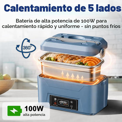 Lonchera eléctrica inalámbrica Usfock BX200, 5.5 tazas bolsa de transporte