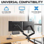Mountup Soporte de monitor dual ajustable con resorte de gas. USADO