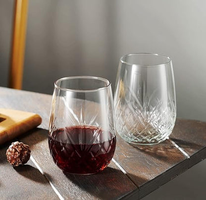 Juego de 4 copas de vino sin tallo , 20 onzas RORAEM