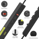 Multicontacto Industrial 20A 4800J 6 Salidas Protección