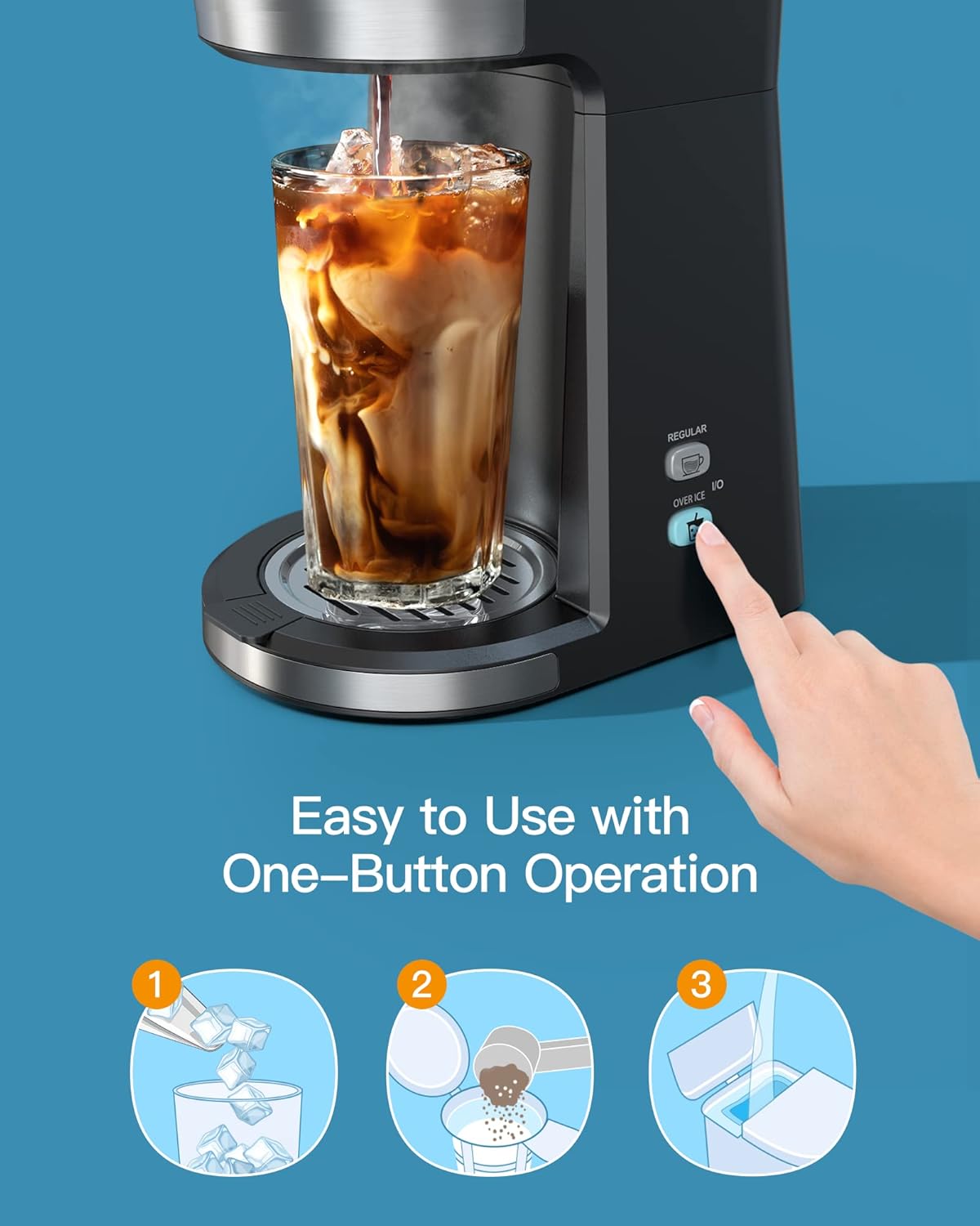 Cafetera fría y caliente para taza K  .Famiworths (UDADO)