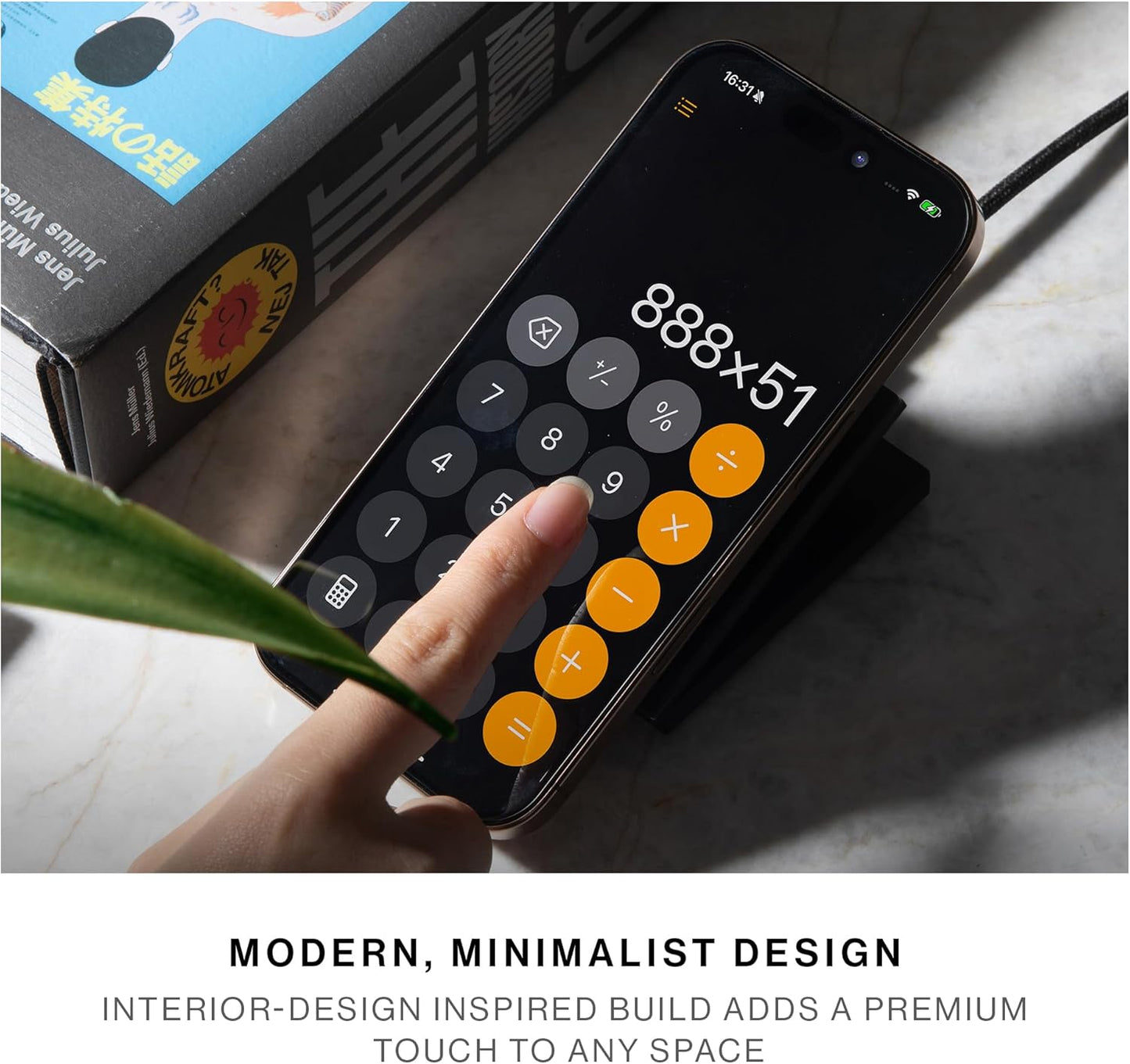 Native Union Cargador inalámbrico Rise Magnetic-Certificado Qi2.