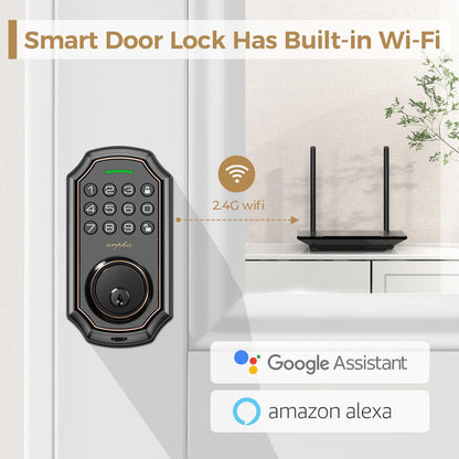 Cerradura Inteligente ARPHA D180W WiFi Alexa Google Assistant