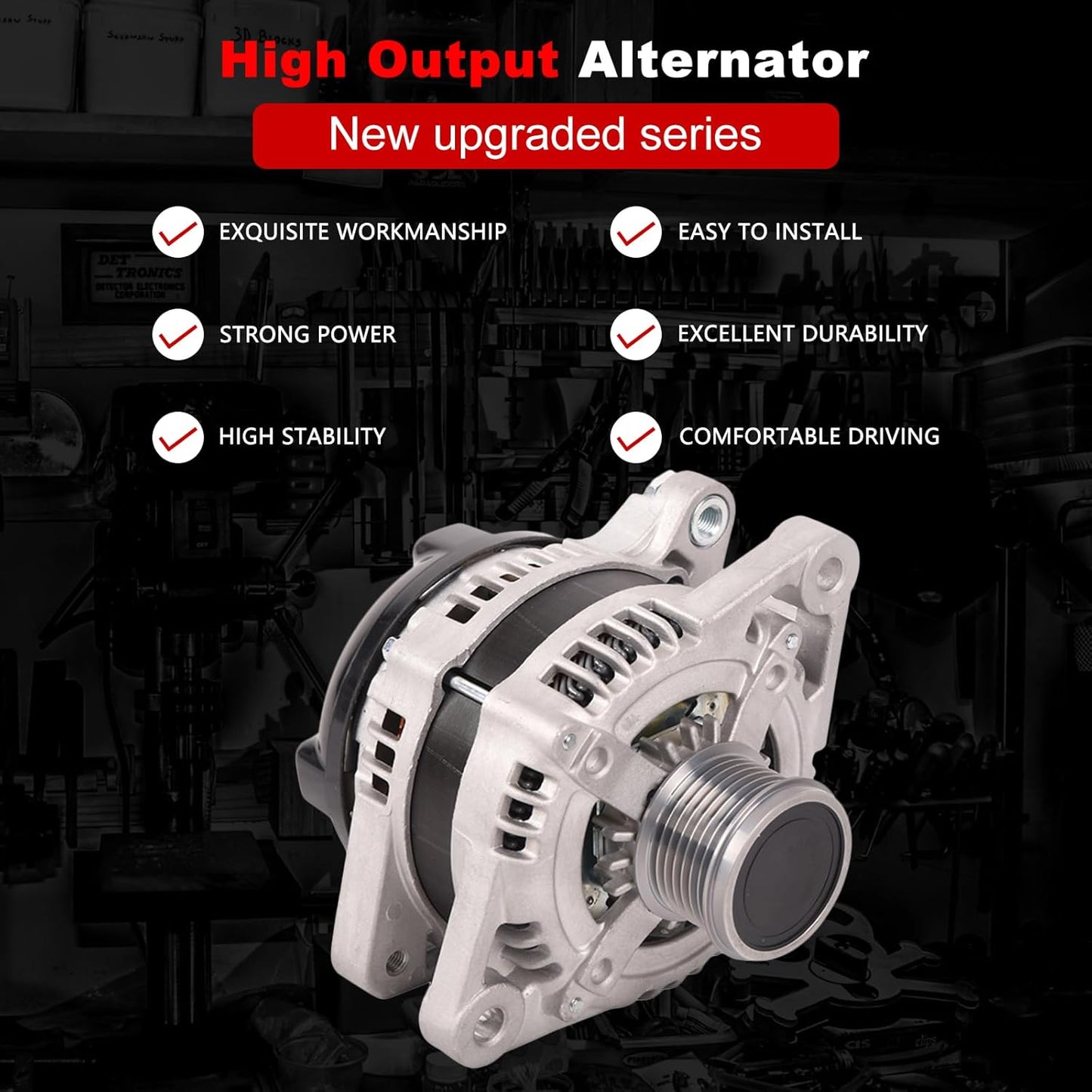 Alternador 11137 de 12V 130A compatible con Toyota Avalon 3.5