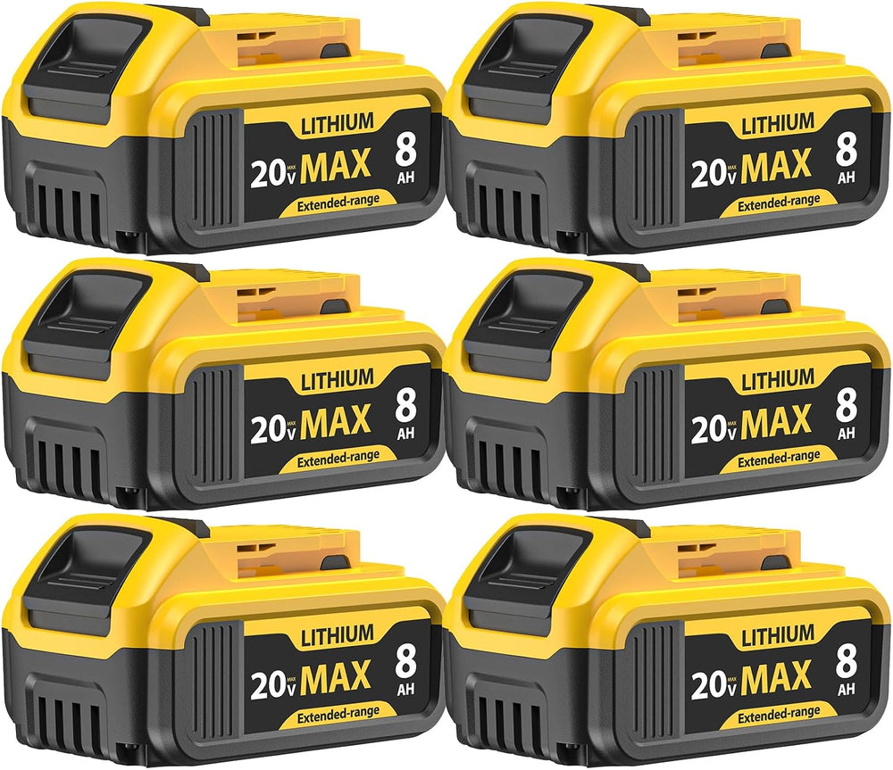 Baterías de repuesto Yayetur, compatible con Dewalt, 20V Max 8000 mAh