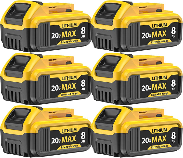 Baterías de repuesto Yayetur, compatible con Dewalt, 20V Max 8000 mAh