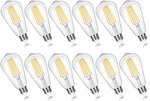 Paquete de 12 bombillas LED Edison ST58 vintage de 7W, 3000LMN.