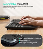 Nulea RT07B - Teclado Ergonómico Inalámbrico.(USADO)