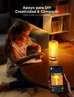 Lámpara de Mesa Govee H6022, RGBIC Inteligente, cabecera táctil.