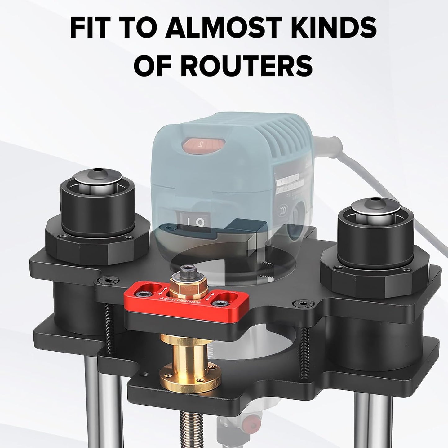 Sistema de elevación de mesa de enrutador de precisión, carpinteria.