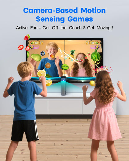 Consola de videojuegos MetFut Motion, juegos físicos, Plug & Play.