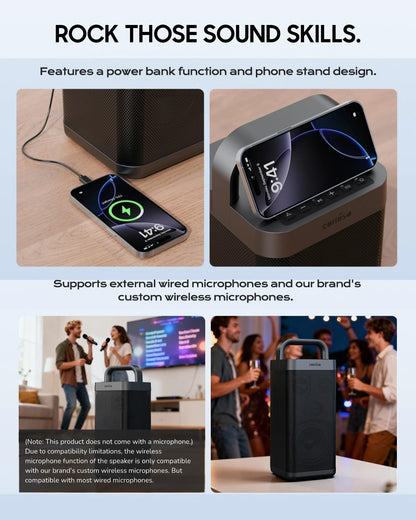 Altavoz Bluetooth Portátil Con Graves Profundos COMISO