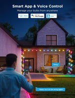 Cadena de luces inteligentes Govee, para exteriores, IP65 impermeable.
