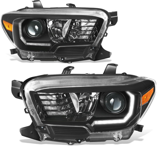 Faros Delanteros compatibles con Tacoma 2016-2023, halógeno.