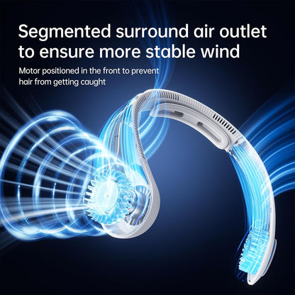 Ventilador Cuello JISULIFE Portátil Recargable 5000mAh